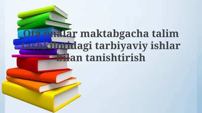Maktabgacha ta'lim tashkilotlarining asosiy yo'nalishlari