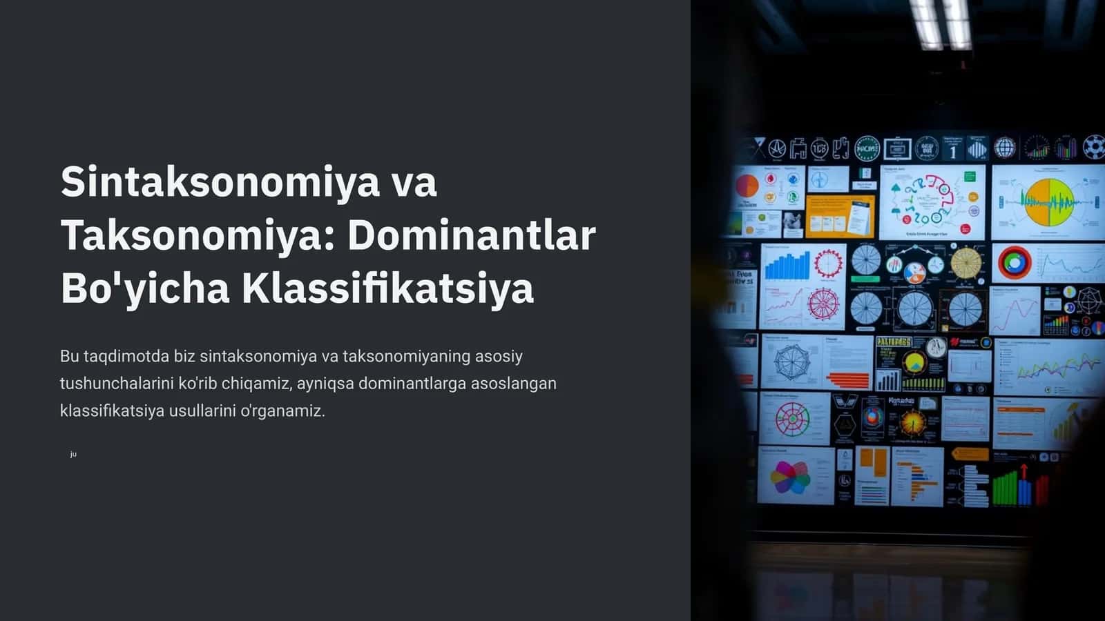 Sintaksonomiya va Taksonomiya: Dominantlar Bo'yicha Klassifikatsiya