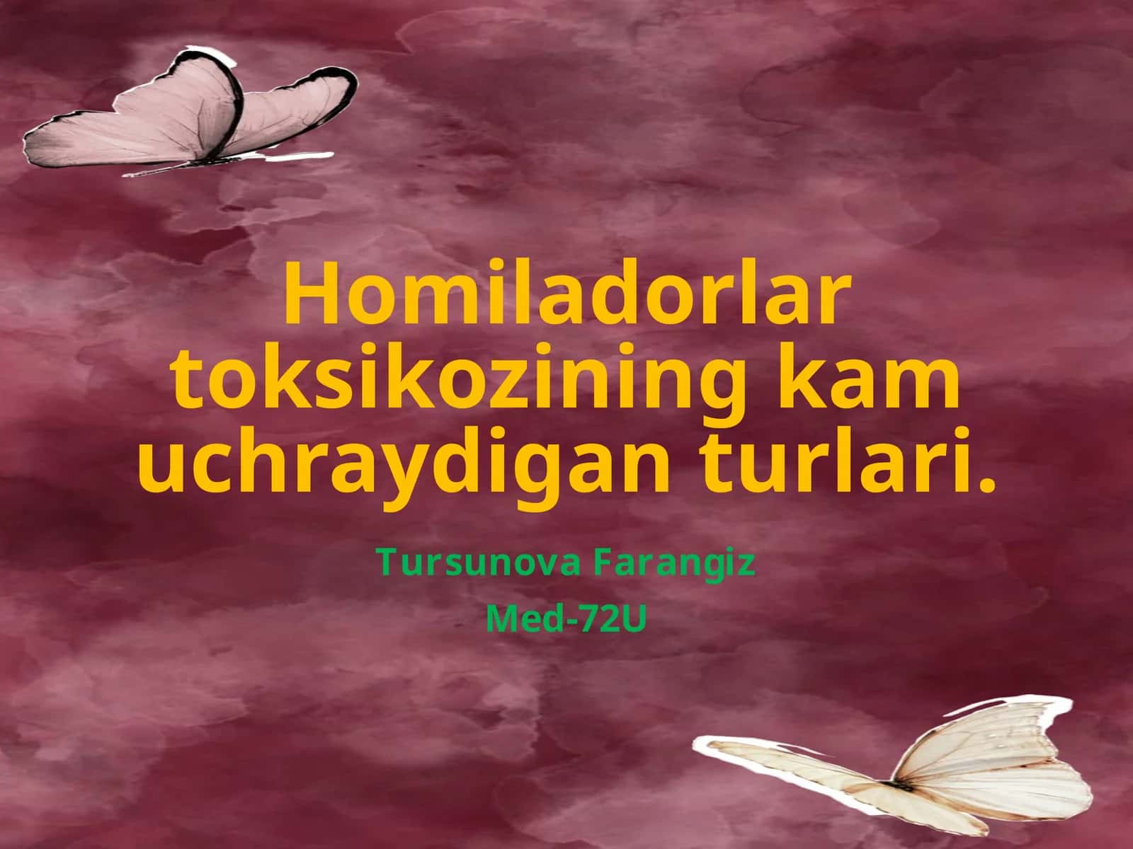 Homiladorlartoksikoziningkamuchraydiganturlari