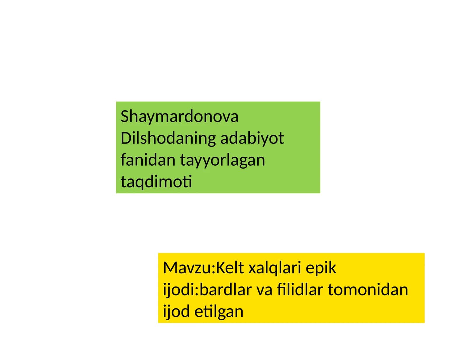 Kelt xalqlar epik ijodi: bardlar va filidlar tomonidan ijodetilgan