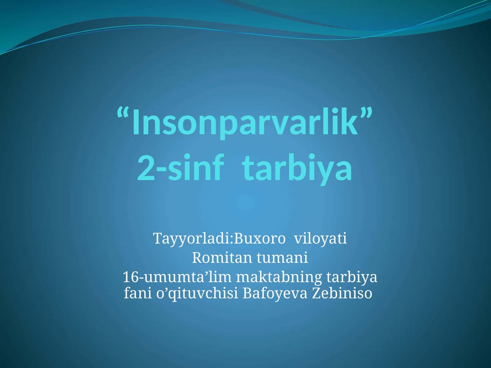 Insonparvarlik