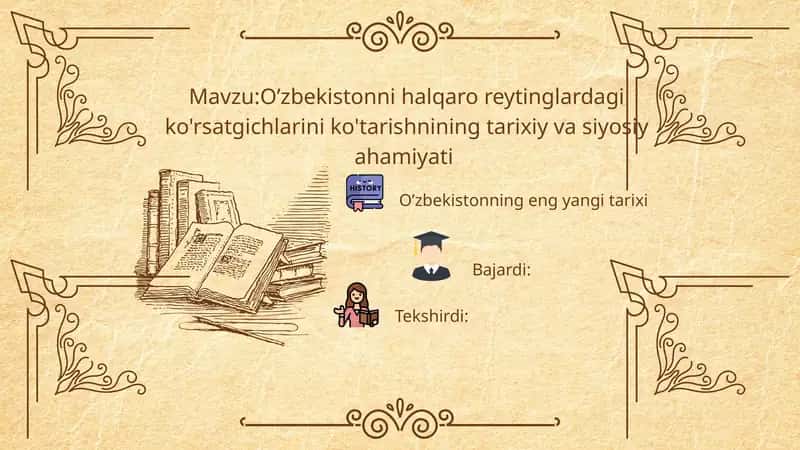 O’zbekistonning eng yangi tarixi