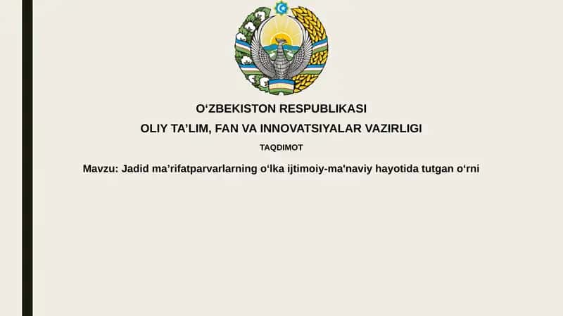 Jadid Ma'rifatparvarlar Ta'limi