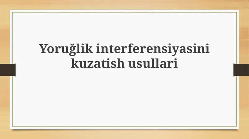 Interferentsiya (Interference)