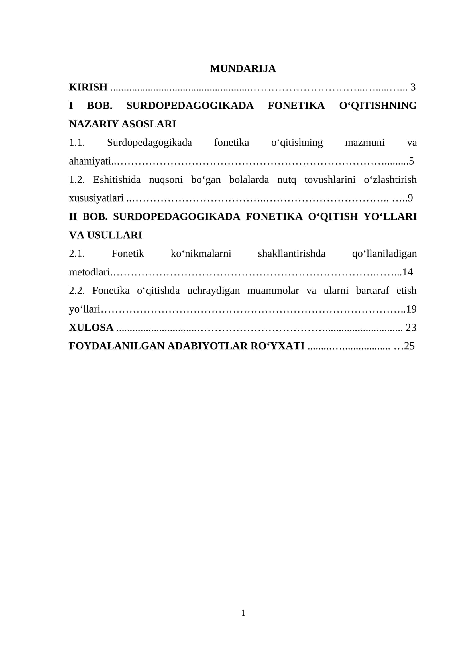 SURDOPEDAGOGIKADA FONETIKA OʻQITISHNING NAZARIY ASOSLARI