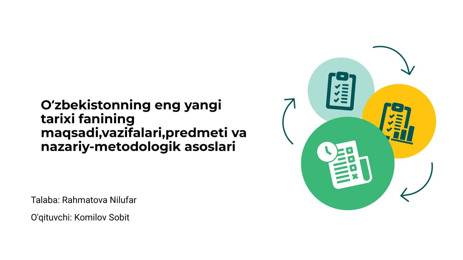Oʻzbekistonning eng yangi tarixi fani