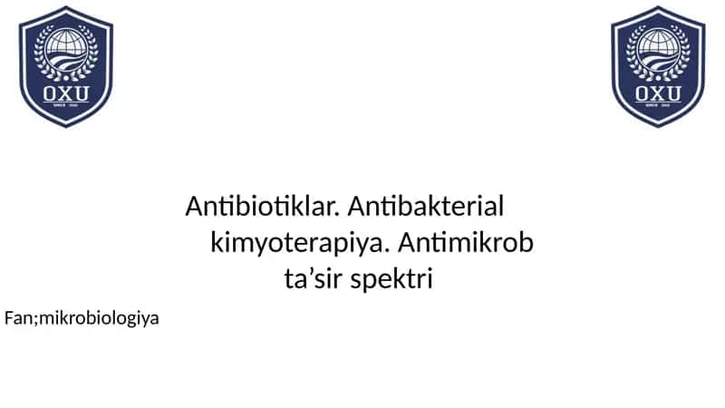 Antibiotiklar