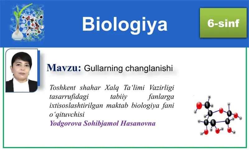 Gullarning changlanishi
