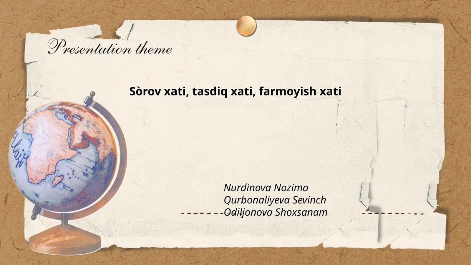 Sòrov xatini tuzish qoidalari