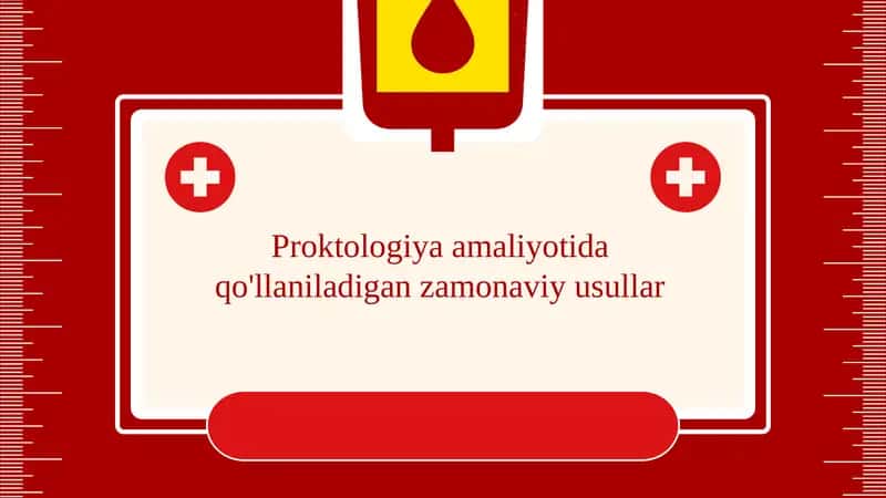 Zamonaviy proktologik usullar