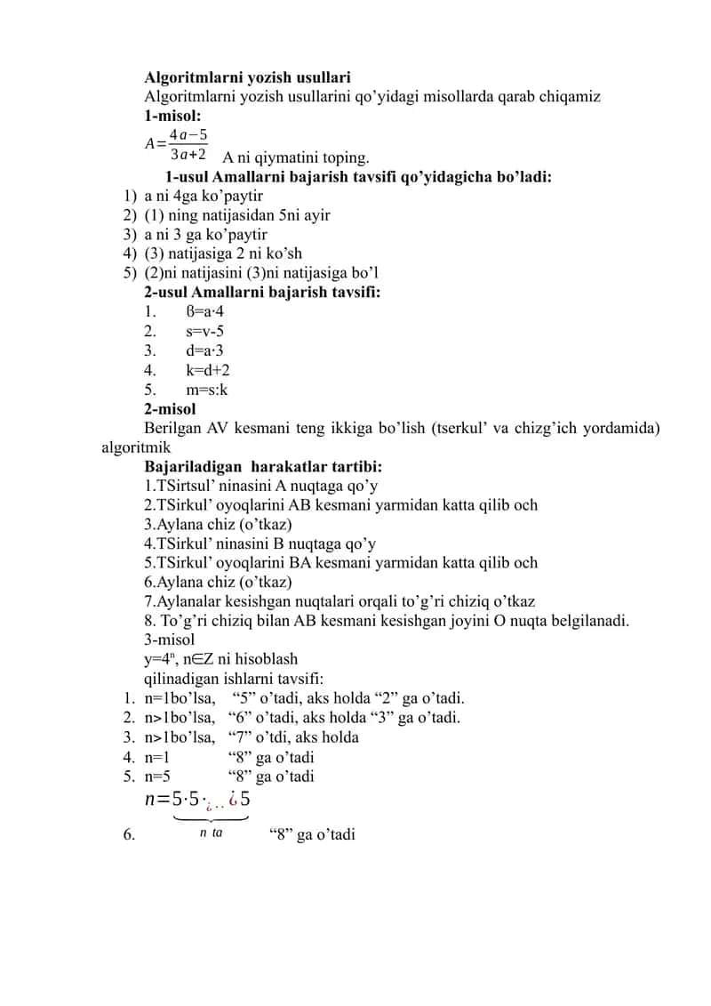 algaritim matematika