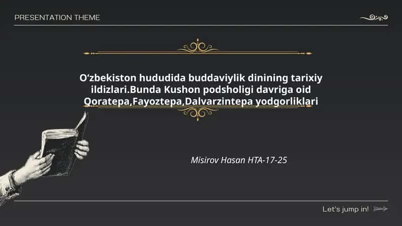 Oʻzbekiston hududida buddaviylik dinining tarixiy ildizlari