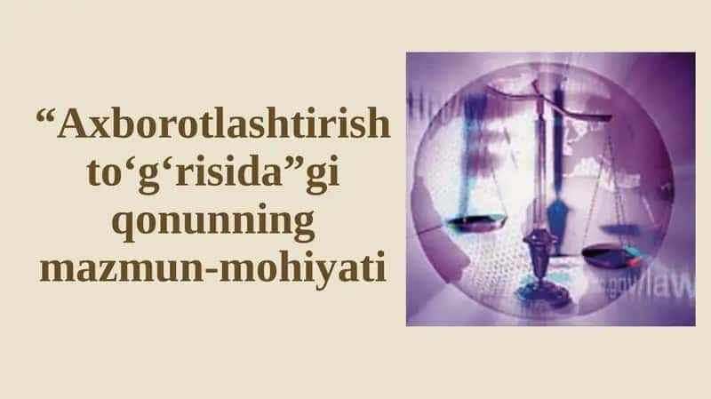 Axborotlashtirish to'g'risidagi qonun