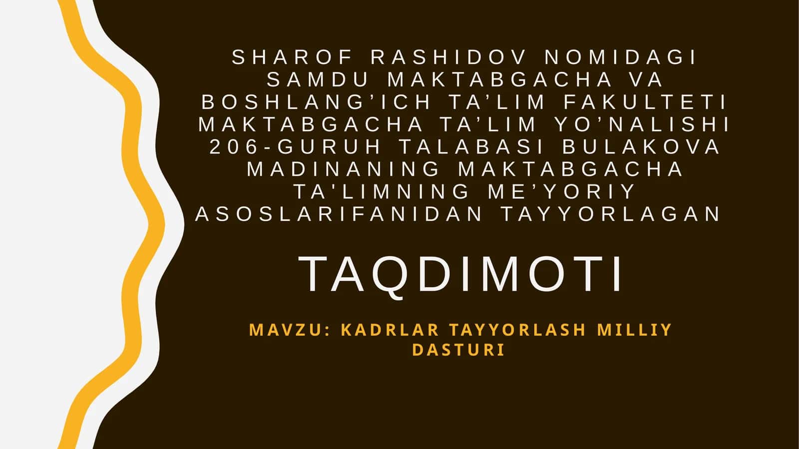 Kadrlartayyorlashmilliydasturi