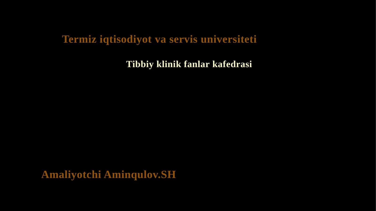 Tibbiyklinikfanlarkafedrasi