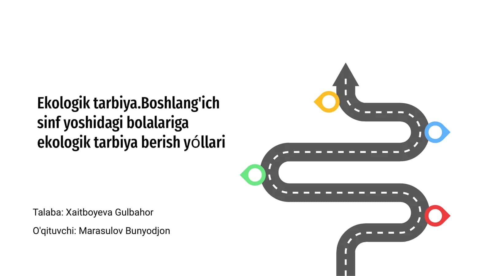 Ekologik tarbiya.Boshlang'ich sinf yoshidagi bolalariga ekologik tarbiya berish yóllari