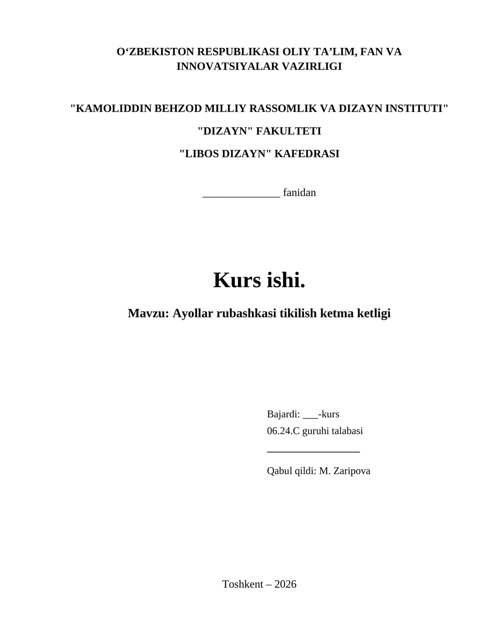Ayollar rubashkasi tikilish ketma ketligi