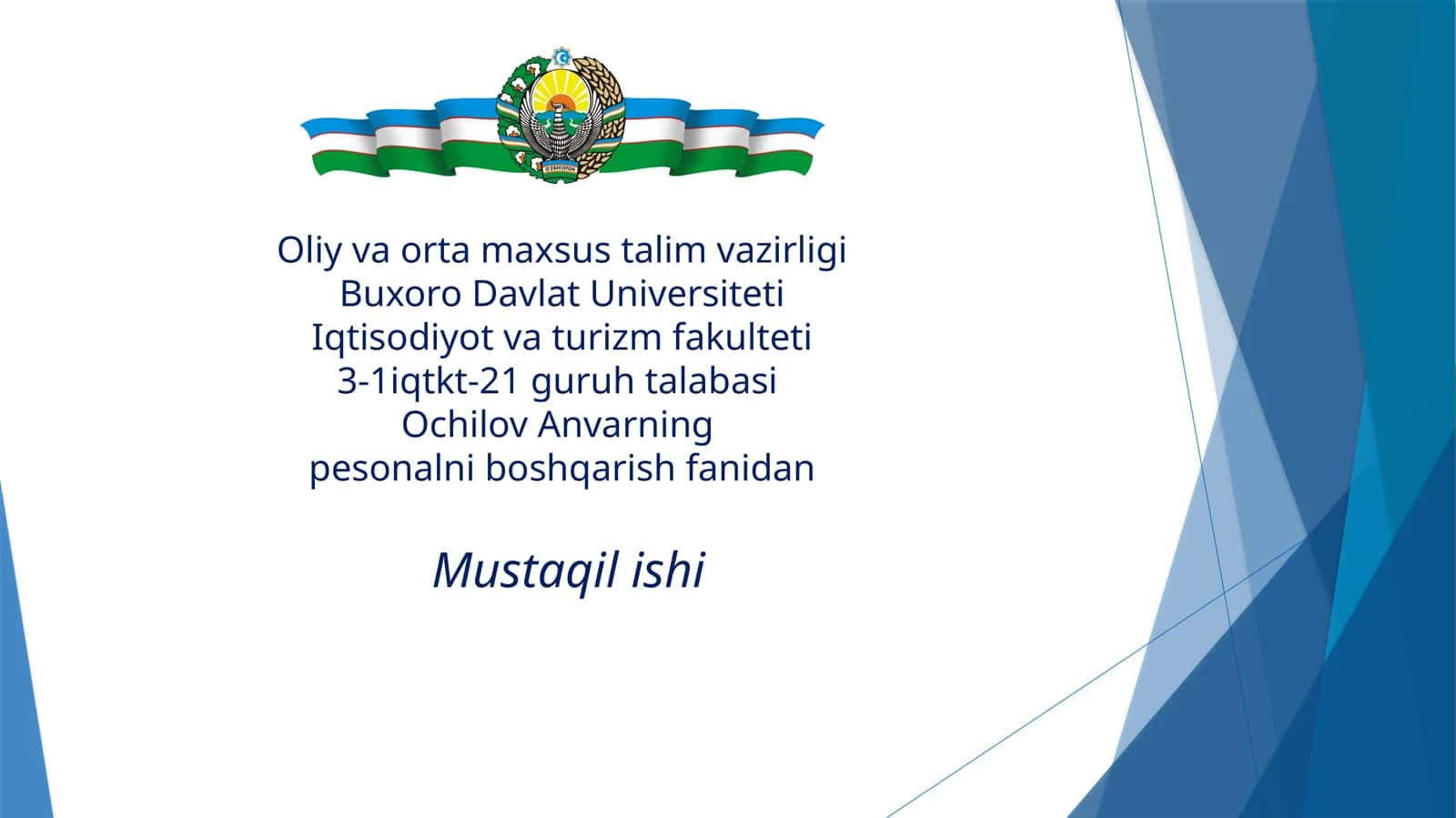 Personalniboshqarish mazmuni va mahiyati