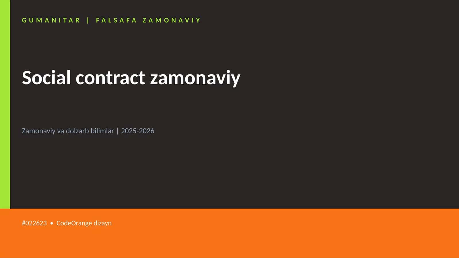 Social contract zamonaviy