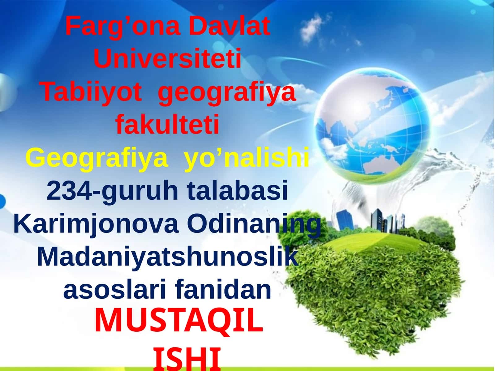O`rta Osiyoda O`rta Osiyo tarixida yangi davr boshlandi