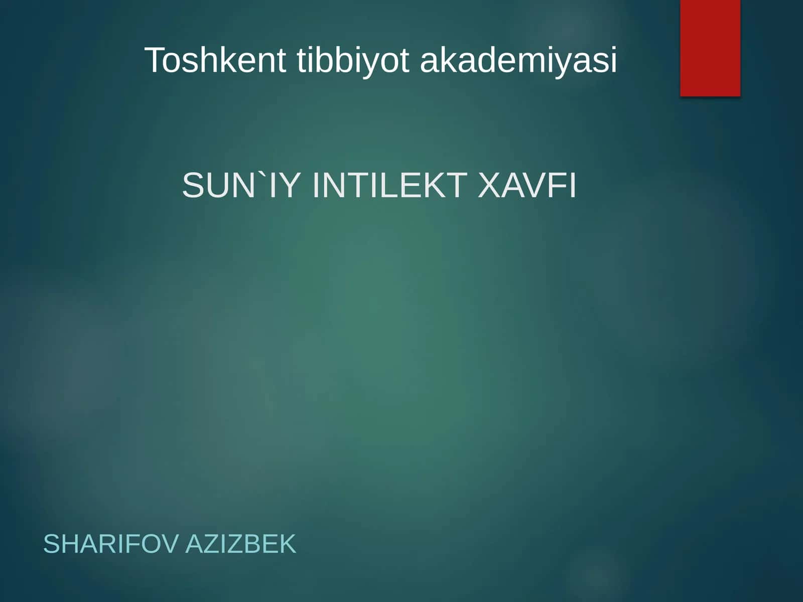 SUN`IY INTILEKT XAVFI