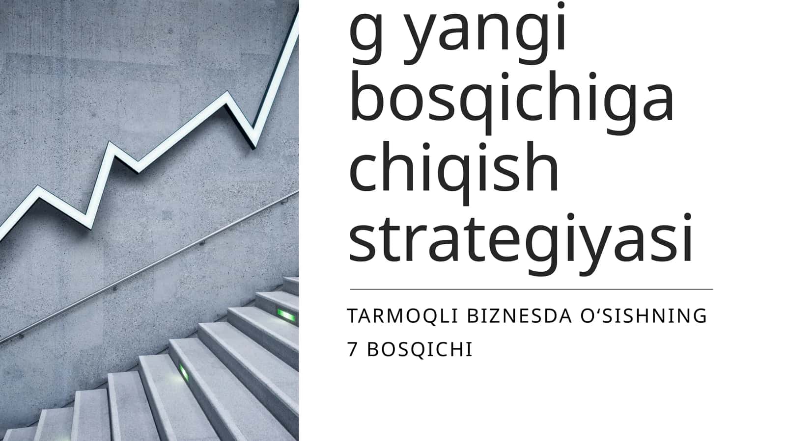 Tarmoqli Biznesda daromadning yangi bosqichiga chiqish strategiyasi