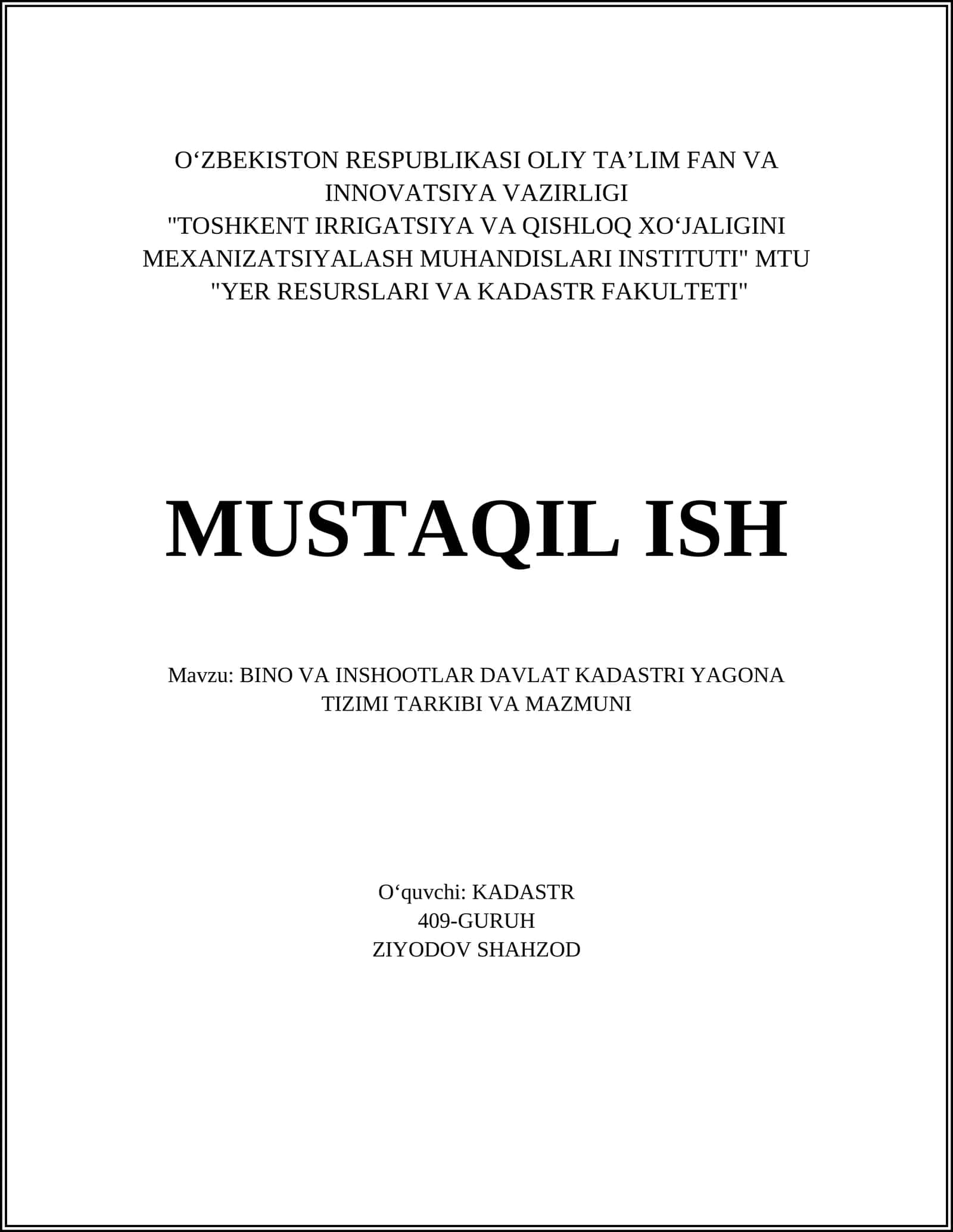 Bino va inshoo't tushunchasi