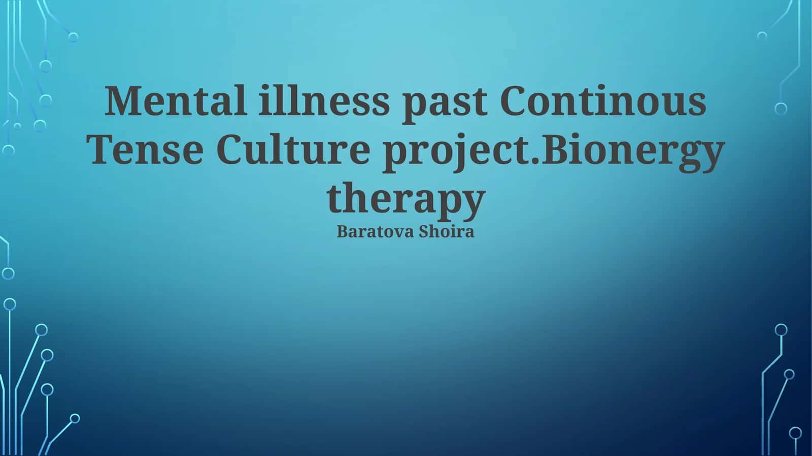 Bioenergy Therapy: Principles & Practices
