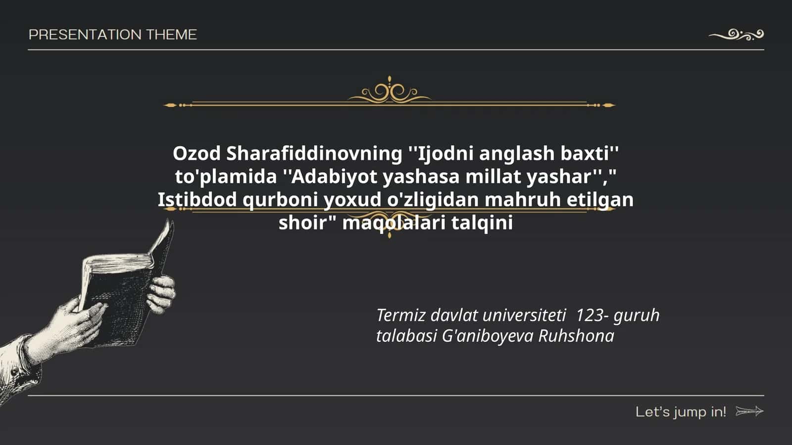 Adabiyot yashasa millat yashar