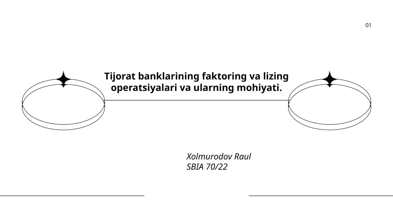 Faktoring va Lizing operatsiyalari