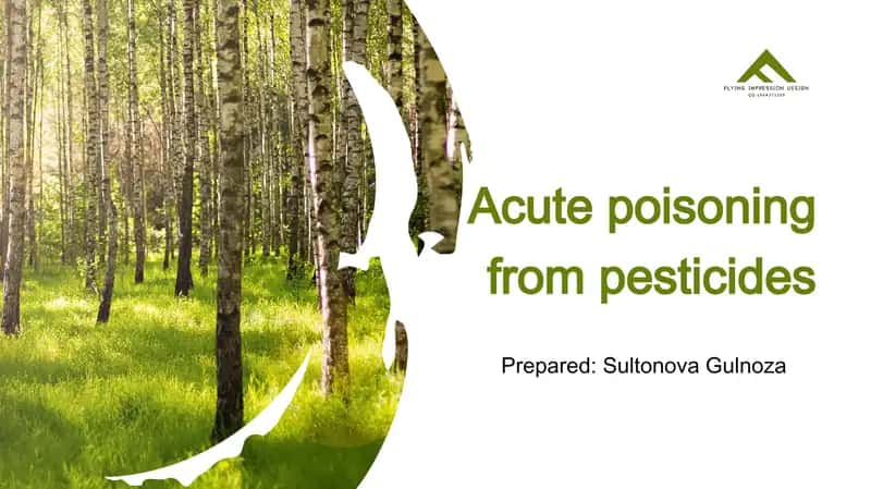 Acute poisoning from pesticides