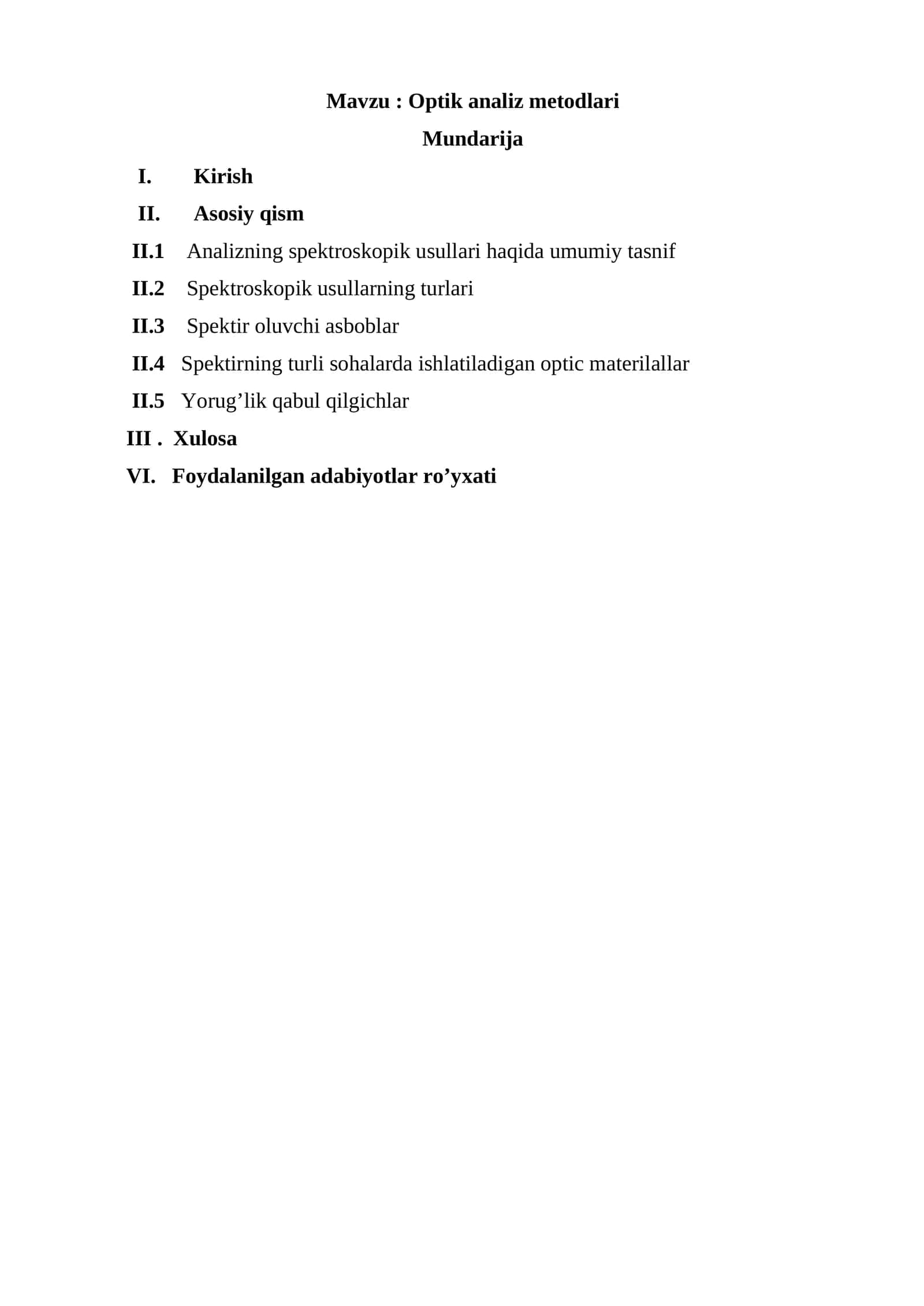 Optik analiz metodlari