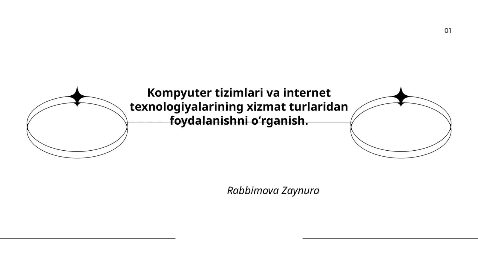 Kompyuter tizimlari va internet texnologiyalarining xizmat turlaridan foydalanishni oʻrganish