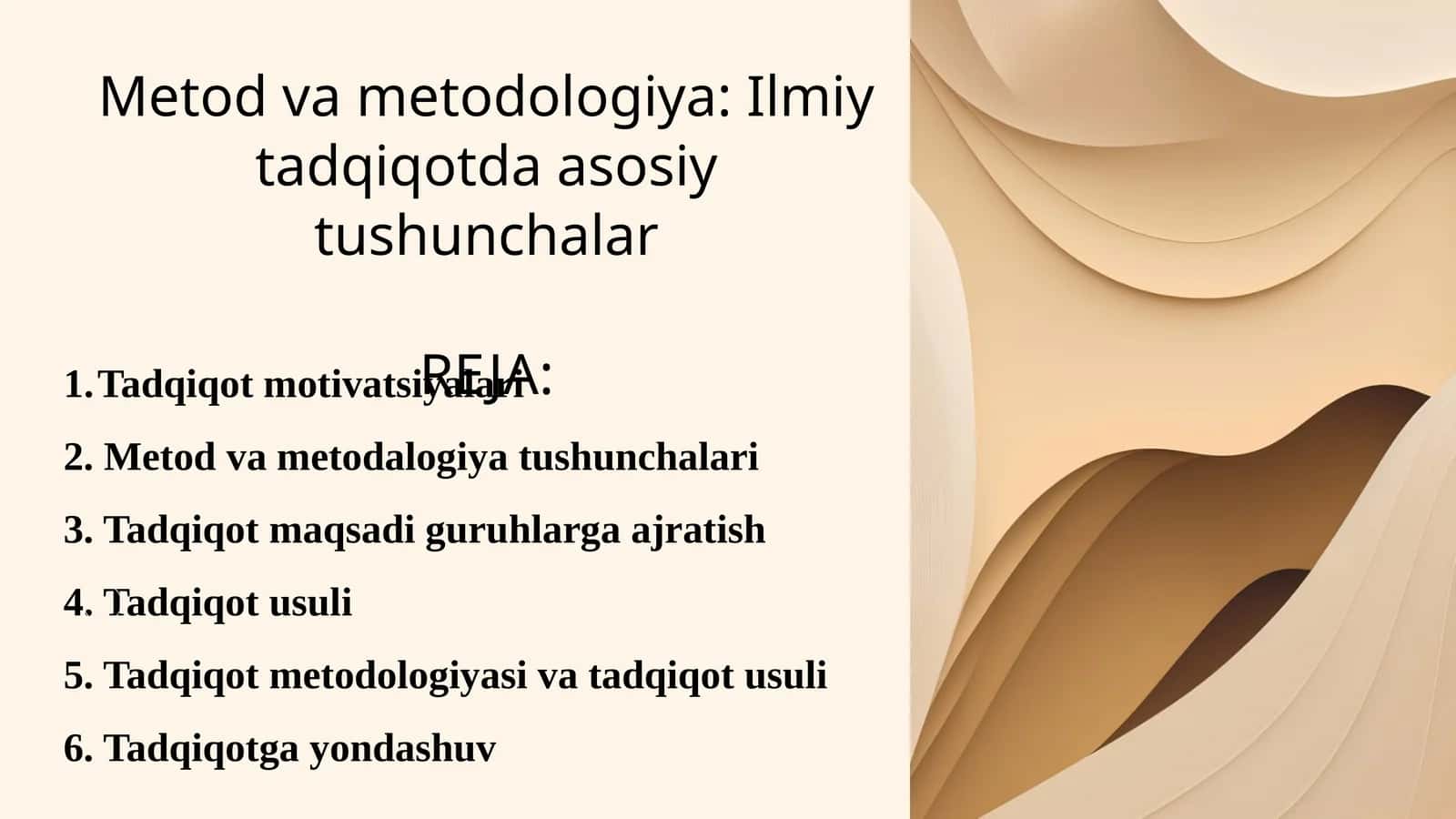 Metod va metodologiya: Ilmiy tadqiqotda asosiy tushunchalar