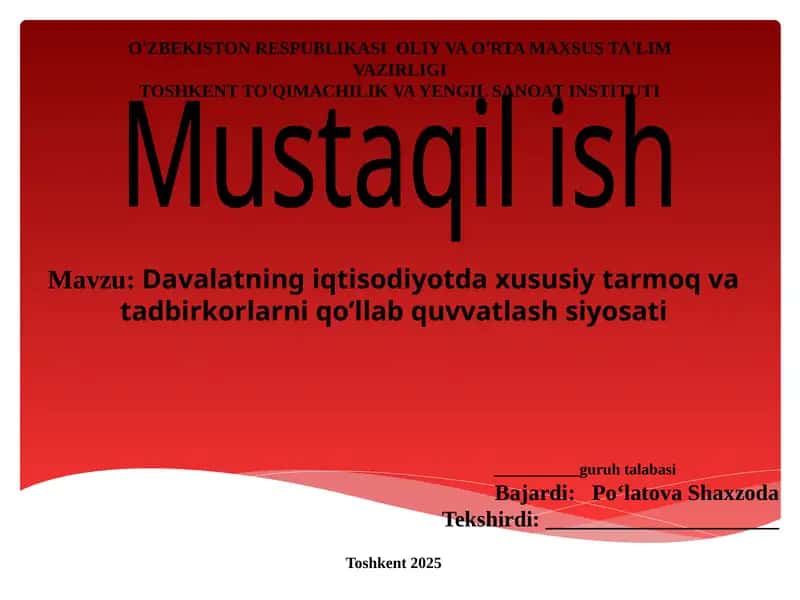 Mustaqilish