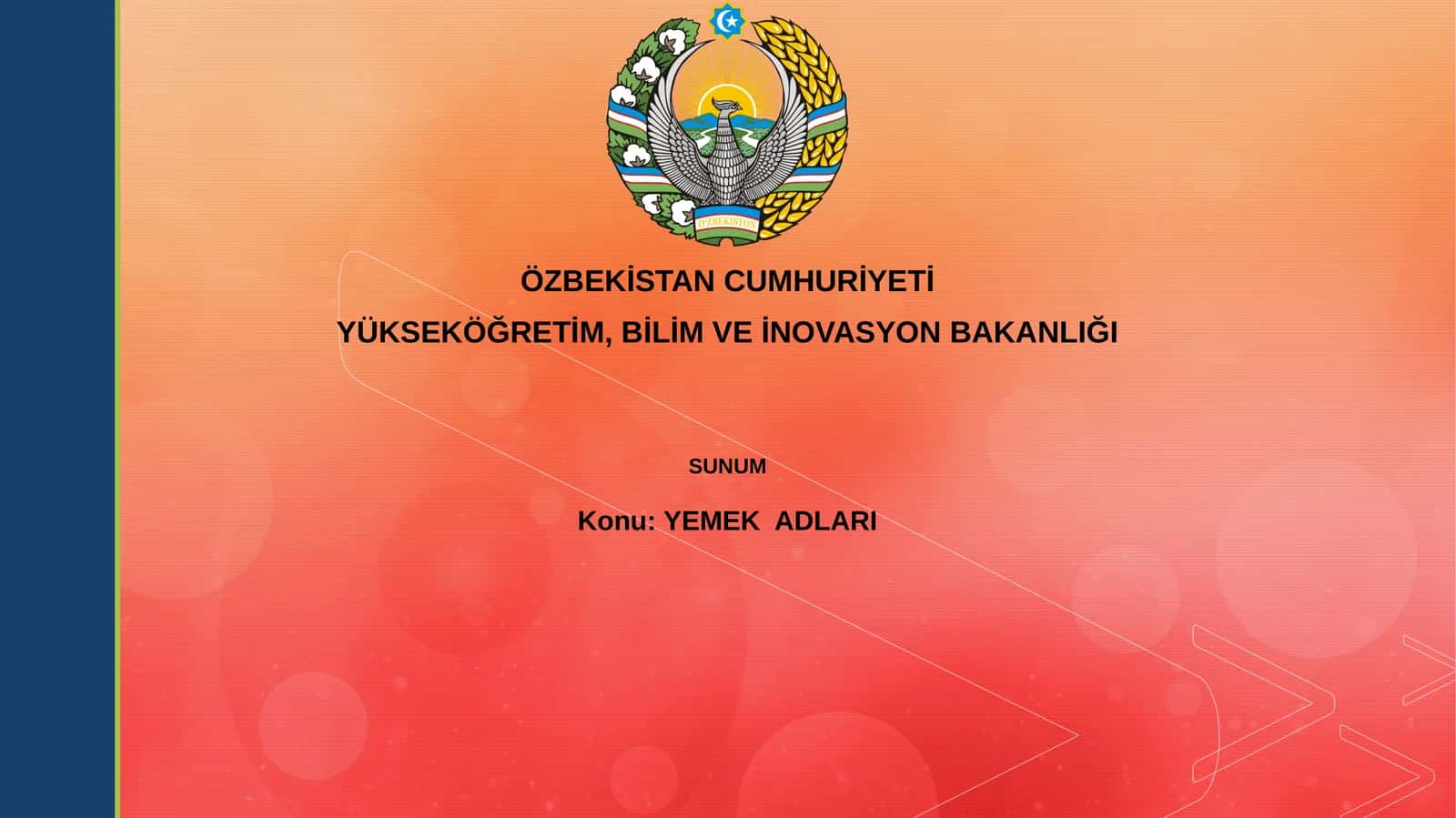 Yemek Adları