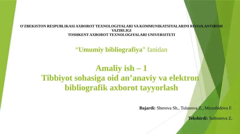 Amaliy ishlar/Iqtisodiyot