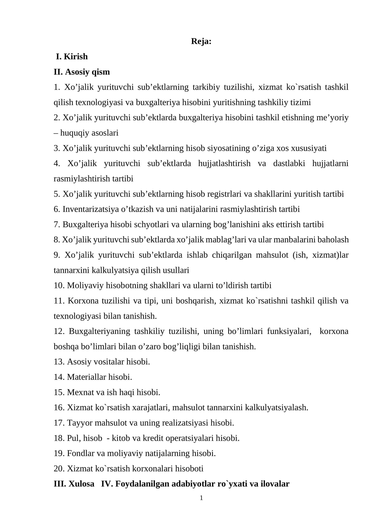 Buxgalteriya hisobi tashkiliy tizimi Xo’jalik yurituvchi sub’ektlarning tarkibiy tuzilishi