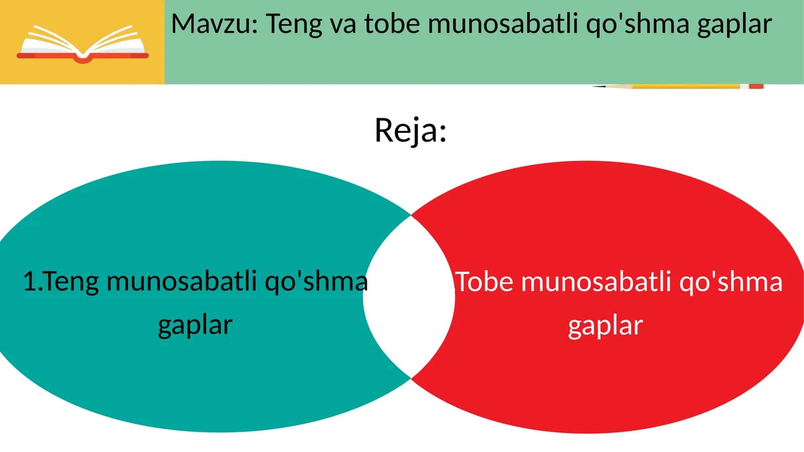 Teng va tobe munosabatli qo'shma gaplar