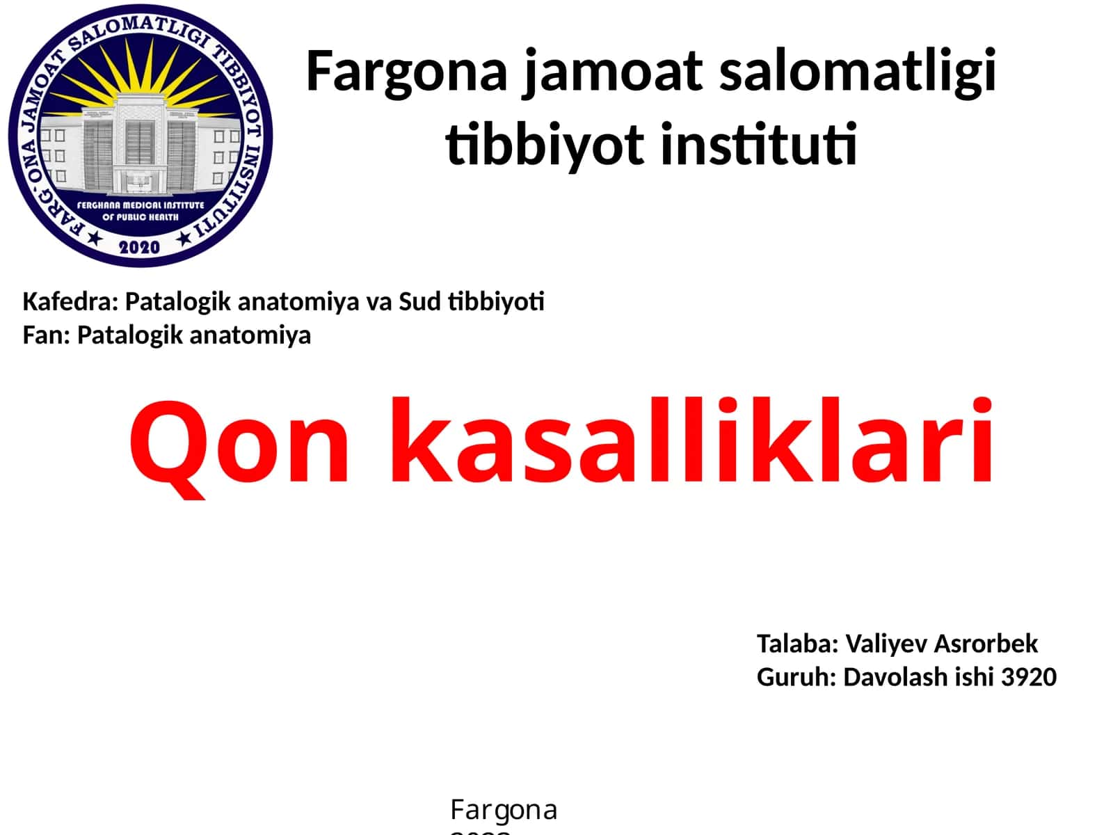 Qon kasalliklari