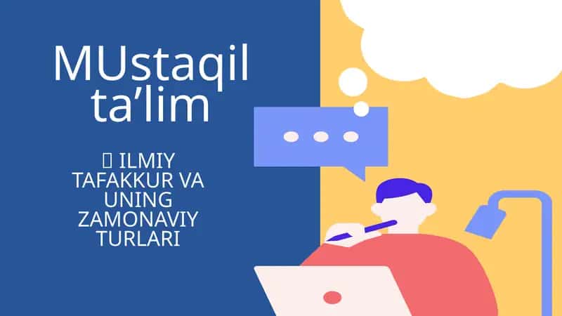 ILMIY TAFAKKUR VA UNING ZAMONAVIY TURLARI