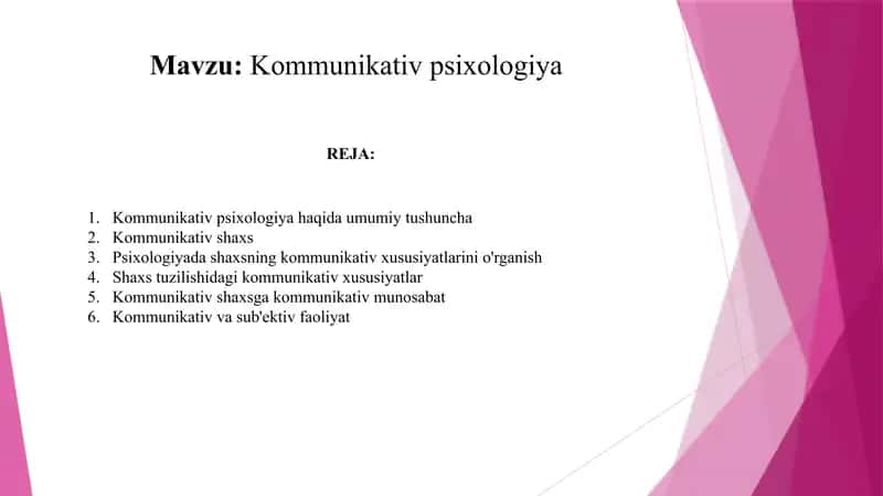 Kommunikativ psixologiya