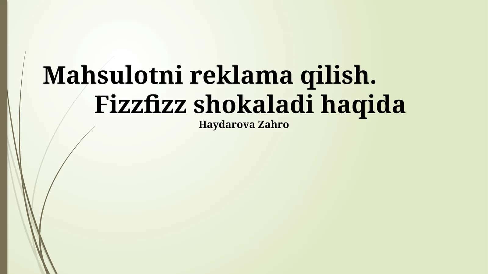 Fizzfizz Shokoladi