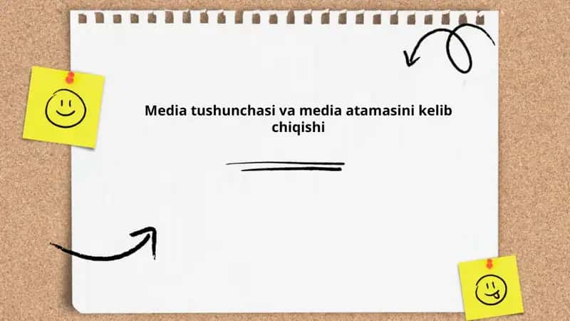 Media tushunchasi va media atamasini kelib chiqishi