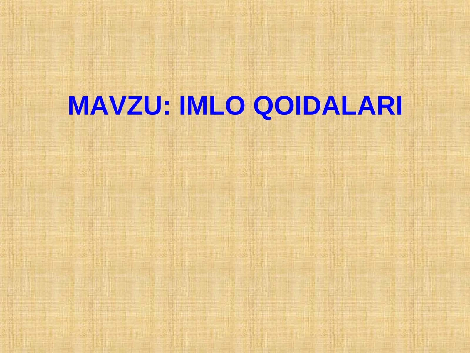 IMLO QOIDALARI