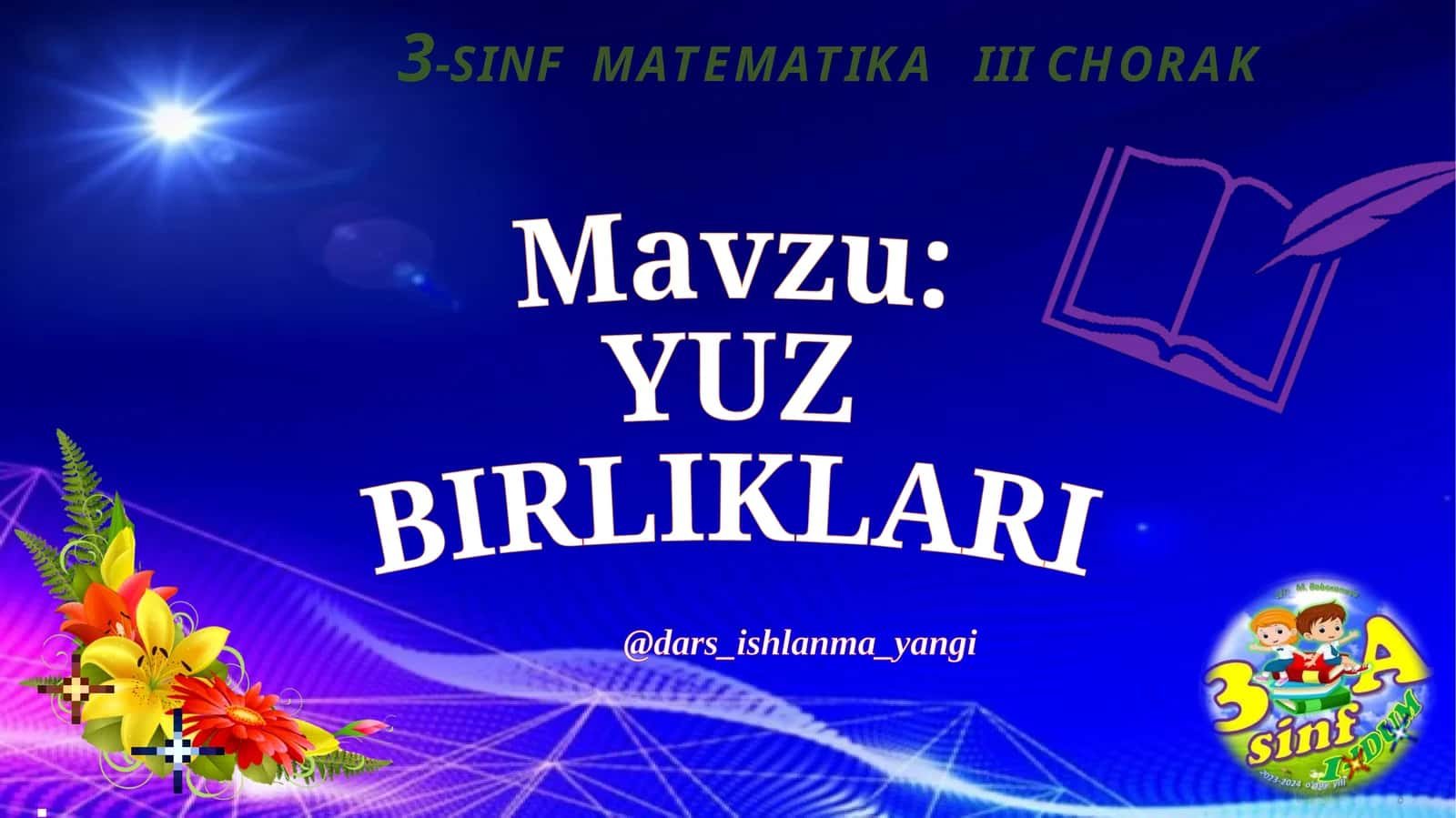 3-SINF MATEMATIKA III CHORAK