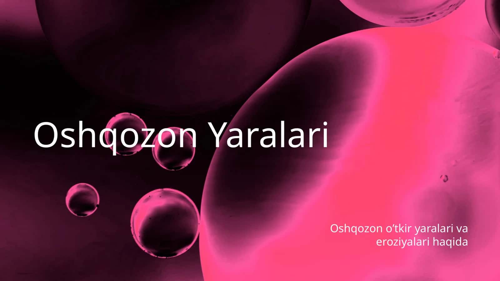 Oshqozon Yaralari
