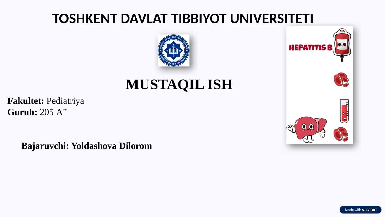 Surunkali Gepatitlar va Xolesistirlarda Yog' Hazmlanishi Buzilishi
