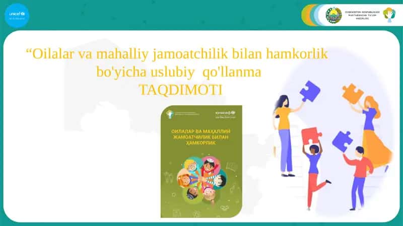 Oilalar va mahalliy jamoatchilik bilan hamkorlik bo'yicha uslubiy qo'llanma