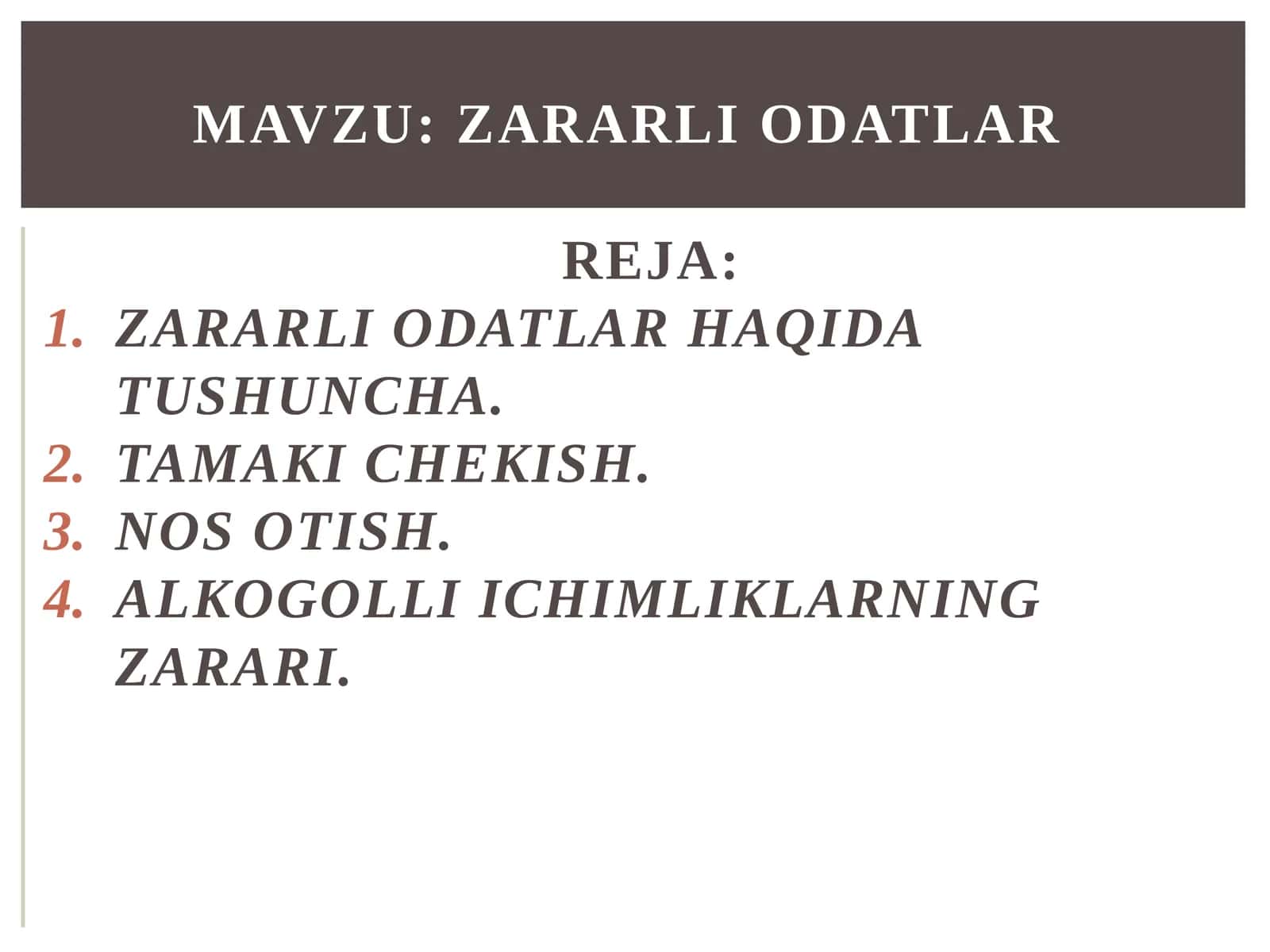 Zararli odatlar